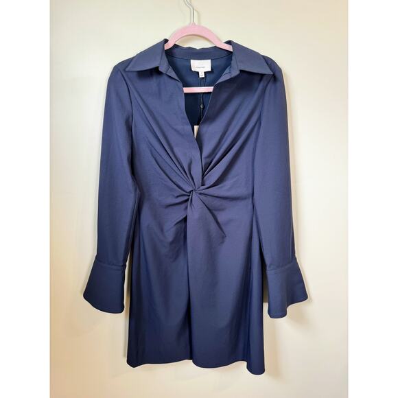 NEW NWT Cinq a Sept McKenna Mini Dress Navy Blue Size 4 - Picture 2 of 6